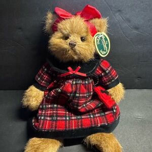 Bearington Collection Bear “Maggie MacBearington” Christmas Teddy Bear RARE
